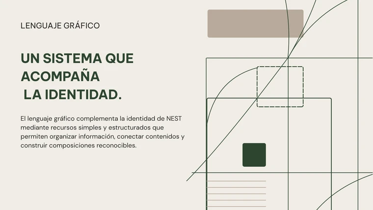 Lámina "Lenguaje gráfico": un sistema de líneas, marcos y módulos